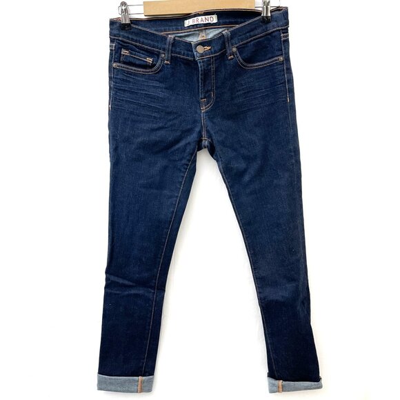 J Brand Denim - J Brand Womens‎ Pencil Leg Skinny Jeans Style 912 Ink Dark Wash Denim Size 30